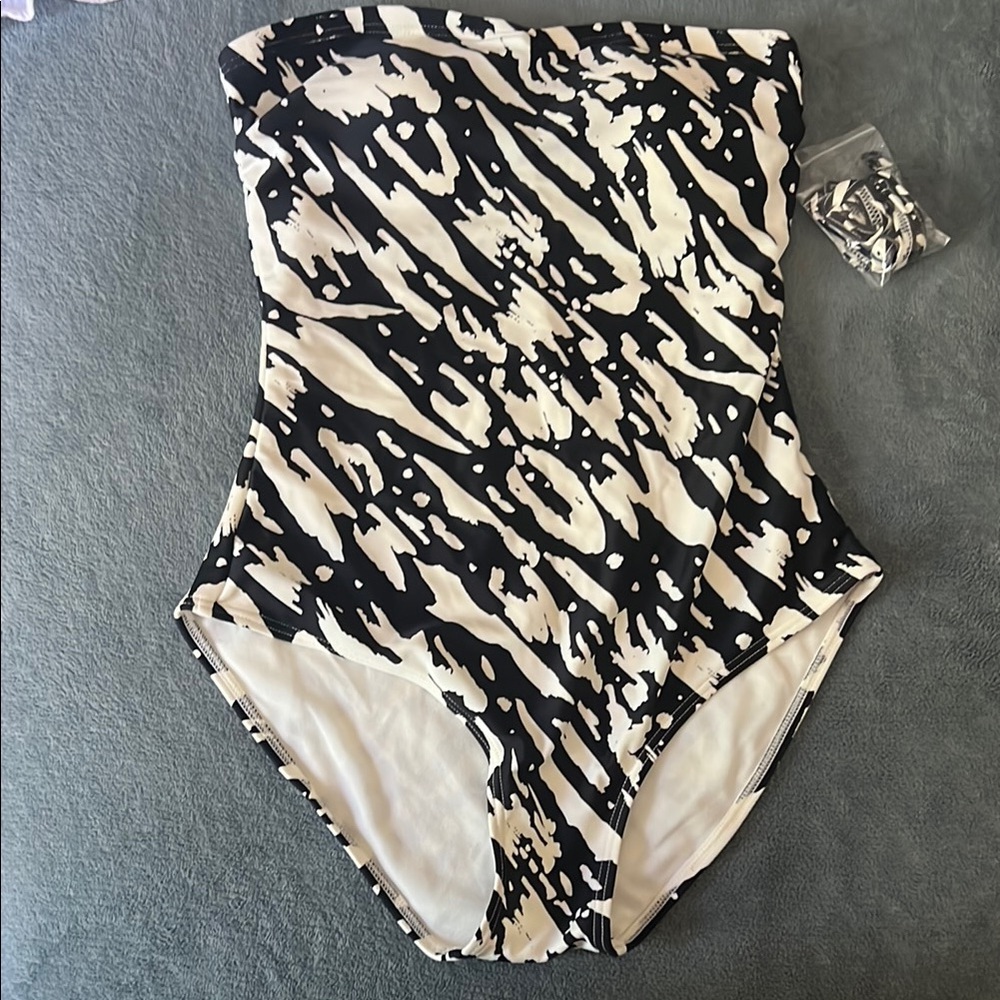 Sunsets Zebra Print One Piece Swimsuit